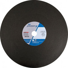 Norton - 24" Zirconia Alumina Cutoff Wheel - 7/32" Thick, 1-3/4" Arbor - Benchmark Tooling