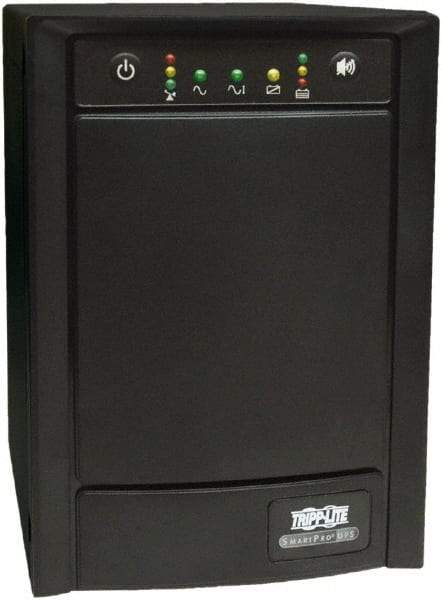 Tripp-Lite - 15 Amp, 1,050 VA, Tower Mount Line Interactive Backup Uninterruptible Power Supply - Backup 7 min with Full Load & 19 min with Half Load, 120 VAC Input & Output, 650 Watt Output, 1 Phases, 6 Outlets - Benchmark Tooling