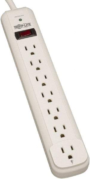 Tripp-Lite - 7 Outlets, 120 VAC15 Amps, 12' Cord, Power Outlet Strip - Floor, Keyhole Mount, 5-15 NEMA Configuration, 11.69" Strip - Benchmark Tooling