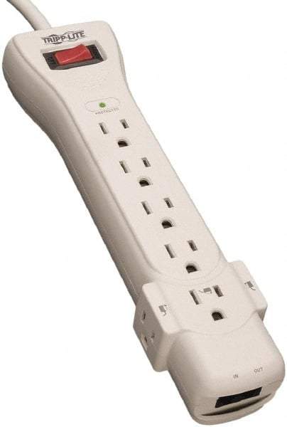 Tripp-Lite - 7 Outlets, 120 VAC15 Amps, 6' Cord, Power Outlet Strip - Floor, Keyhole Mount, 5-15 NEMA Configuration, 10.3" Strip - Benchmark Tooling