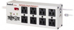 Tripp-Lite - 8 Outlets, 120 VAC15 Amps, 10' Cord, Power Outlet Strip - Floor, Keyhole Mount, 5-15 NEMA Configuration, 3-1/2" Strip - Benchmark Tooling