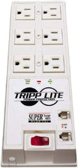 Tripp-Lite - 6 Outlets, 120 VAC15 Amps, 6' Cord, Power Outlet Strip - Floor, Keyhole Mount, 5-15 NEMA Configuration, 9-1/2" Strip - Benchmark Tooling