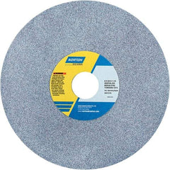 Norton - 8" Diam x 1-1/4" Hole x 3/4" Thick, J Hardness, 46 Grit Surface Grinding Wheel - Ceramic, Type 1, Coarse Grade, 3,600 Max RPM - Benchmark Tooling