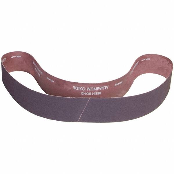 Norton - 2" Wide x 42" OAL, 180 Grit, Aluminum Oxide Abrasive Belt - Aluminum Oxide, Coated, X Weighted Cloth Backing - Benchmark Tooling