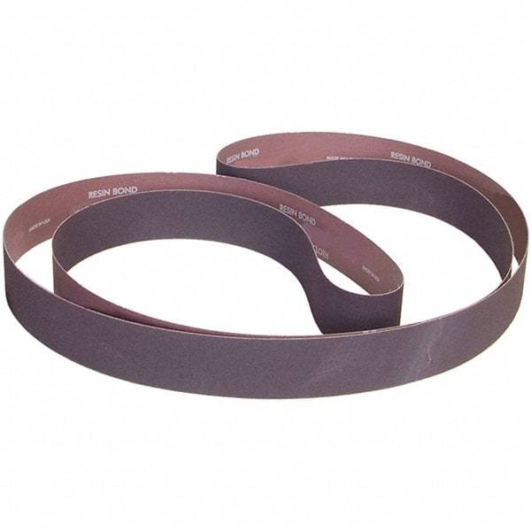 Norton - 4" Wide x 90" OAL, 80 Grit, Aluminum Oxide Abrasive Belt - Aluminum Oxide, Coated, X Weighted Cloth Backing - Benchmark Tooling