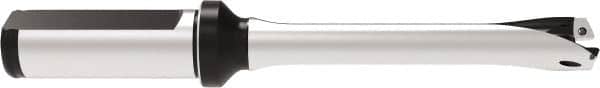 Allied Machine and Engineering - Series 15, 15 to 15.99mm Diam, 3/4" Diam Straight Shank with Flange, Straight Flute Spade Drill - 3-5/32" Max Depth, 6-11/32" OAL, Standard Length, Through Coolant - Benchmark Tooling