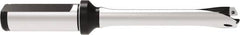 Allied Machine and Engineering - Series 15, 15 to 15.99mm Diam, 3/4" Diam Straight Shank with Flange, Straight Flute Spade Drill - 3-5/32" Max Depth, 6-11/32" OAL, Standard Length, Through Coolant - Benchmark Tooling