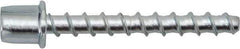 Powers Fasteners - 3/8" Zinc-Plated Steel Vertical (End Drilled) Mount Threaded Rod Anchor - 1/4" Diam x 2-1/2" Long, 4,270 Lb Ultimate Pullout, For Use with Concrete/Masonry - Benchmark Tooling