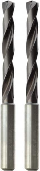 Seco - 5mm 140° Solid Carbide Jobber Drill - TiAlN Finish, Right Hand Cut, Spiral Flute, Cylindrical Shank, 82mm OAL, Standard Point - Benchmark Tooling