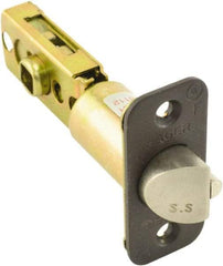 Hager - 4" Long x 1" Wide x 2-1/4" High Dead Latch - Steel/Zinc, Oil Rubbed Bronze Finish - Benchmark Tooling