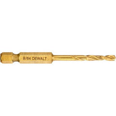 DeWALT - 9/64" High Speed Steel, 135° Point, Straight Shank Maintenance Drill Bit - Benchmark Tooling