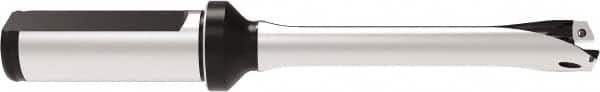 Allied Machine and Engineering - Series 14, 14 to 14.99mm Diam, 3/4" Diam Straight Shank with Flange, Straight Flute Spade Drill - 1-25/32" Max Depth, 4.9778" OAL, Standard Length, Through Coolant - Benchmark Tooling