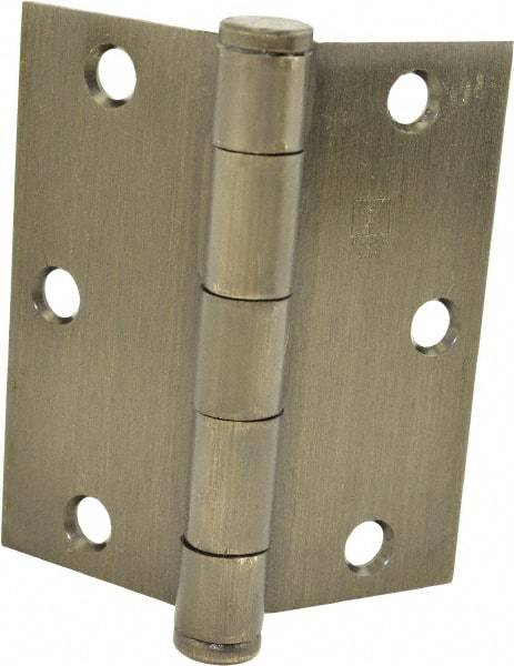 Hager - 3-1/2" Long x 3-1/2" Wide x 0.062" Thick, Steel Full Mortise Hinge - Oil Rubbed Bronze Finish, 5 Knuckles - Benchmark Tooling