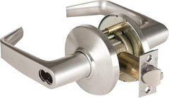 Stanley - Grade 1 Classroom Lever Lockset - 2-3/4" Back Set, Zinc, Satin Chrome Finish - Benchmark Tooling