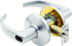 Stanley - Grade 1 Storeroom Lever Lockset - 2-3/4" Back Set, Zinc, Satin Chrome Finish - Benchmark Tooling