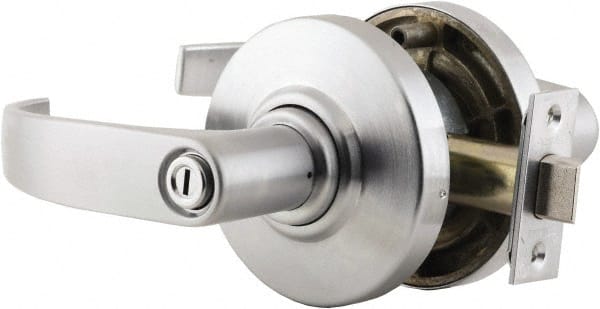 Schlage - Privacy Lever Lockset for 2-1/4" Thick Doors - Exact Industrial Supply