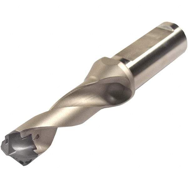Iscar - 3/4 to 0.783" Diam, 3xD, 2.24" Max Depth, 1" Shank Diam, Replaceable Tip Drill - 19 Seat Size, DSM Toolholder, Series ChamDrillJet - Benchmark Tooling