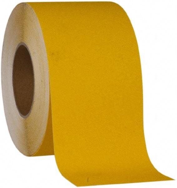 NMC - Yellow Solid Color Anti-Slip Vinyl Tape - 4" Wide x 60' Long x 0.02" Thick, General Traffic - Benchmark Tooling