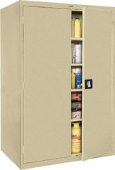 Sandusky Lee - 5 Shelf Locking Storage Cabinet - Steel, 46" Wide x 24" Deep x 72" High - Benchmark Tooling