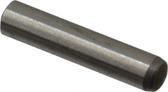 Made in USA - 2.5mm Diam x 12.5mm Pin Length 416 Stainless Steel Precision Dowel Pin - C 36-42 Hardness, 1 Beveled & 1 Rounded End - Benchmark Tooling