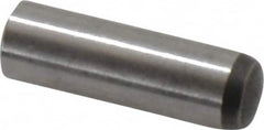 Made in USA - 6mm Diam x 20mm Pin Length 416 Stainless Steel Precision Dowel Pin - C 36-42 Hardness, 1 Beveled & 1 Rounded End - Benchmark Tooling