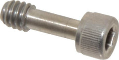 Made in USA - Hex Socket Drive 1/4-20 UNC 3/4" Length Under Head Captive Screw - 18-8 Stainless Steel, 0.37" Head Diam, 0.247" Head Height, Uncoated - Benchmark Tooling