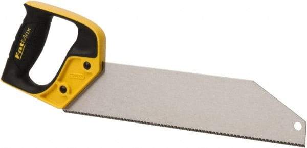 Stanley - 12" Steel Blade PVC Saw - Plastic Handle, Closed Grip, 15" OAL - Benchmark Tooling