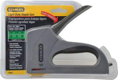 Stanley - Manual Staple Gun - 1/4, 5/16, 3/8" Staples, Silver, Steel - Benchmark Tooling