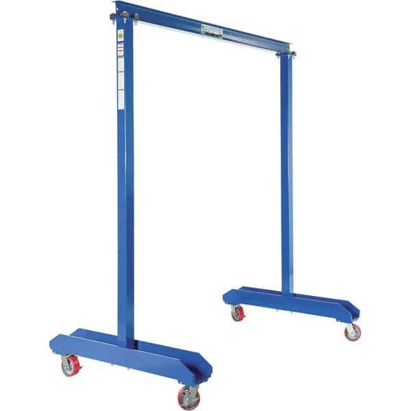 Vestil - 2,000 Lb Load Capacity, Steel Gantry Crane - 6' Span - Benchmark Tooling