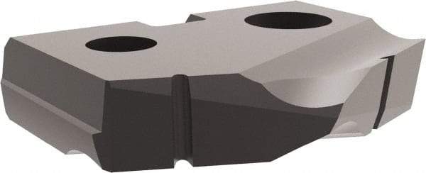 Allied Machine and Engineering - 49/64" Diam x 5/32" Thick, Seat Code 1, 132° Included Angle Spade Drill Insert - Diamond Coated, Carbide, Series T-A - Benchmark Tooling