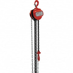 Vestil - 2,000 Lb Lifting Capacity, 10' Lift Height, Hand Hoist - Made from Chain - Benchmark Tooling