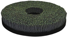 Osborn - 12" 120 Grit Silicon Carbide Straight Disc Brush - Fine Grade, Plain Hole Connector, 1" Trim Length, 7/8" Arbor Hole - Benchmark Tooling