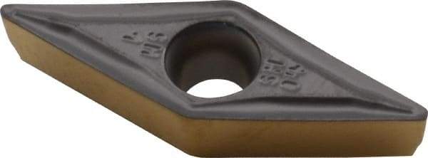 Iscar - VCMT221 SM Grade IC807 Carbide Turning Insert - TiAlN Finish, 35° Diamond, 1/4" Inscr Circle, 1/8" Thick, 1/64" Corner Radius - Benchmark Tooling