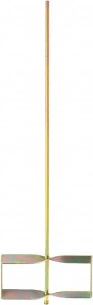 Hyde Tools - Steel Paint Mixer - 28" Long, Compatible with 5 to 10 Gal Containers - Benchmark Tooling