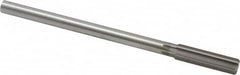 Made in USA - 0.525" High Speed Steel 6 Flute Chucking Reamer - Straight Flute, 0.4355" Straight Shank, 2" Flute Length, 8" OAL - Benchmark Tooling