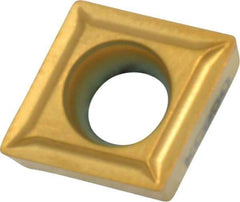 Kennametal - CCMT32.51 LF Grade KC850 Carbide Turning Insert - TiC/TiCN/TiN Finish, 80° Diamond, 3/8" Inscr Circle, 5/32" Thick, 1/64" Corner Radius - Benchmark Tooling