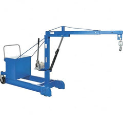 Vestil - 500 Lb Load Capacity, Steel Counter Balanced Floor Crane - 5' 17/64" Span - Benchmark Tooling