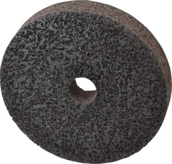 Brite Star - 6" Diam, 1" Face Width, 1" Center Hole, Medium Grade, Aluminum Oxide Deburring Wheel - Unitized, Soft Density 2 Grade, 5,000 RPM - Benchmark Tooling