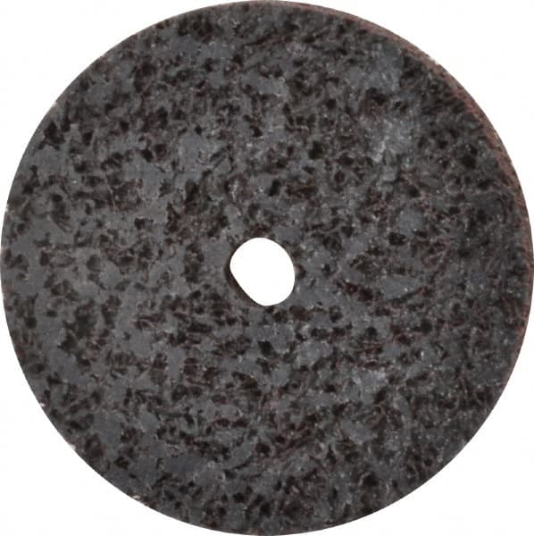 Brite Star - 2" Diam, 1/4" Face Width, 1/4" Center Hole, Medium Grade, Aluminum Oxide Deburring Wheel - Unitized, Soft Density 2 Grade, 16,100 RPM - Benchmark Tooling