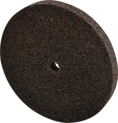 Brite Star - 3" Diam, 1/4" Face Width, 1/4" Center Hole, Fine Grade, Aluminum Oxide Deburring Wheel - Unitized, Medium Density 5 Grade, 15,100 RPM - Benchmark Tooling