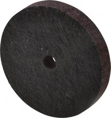 Brite Star - 2" Diam, 1/4" Face Width, 1/4" Center Hole, Medium Grade, Aluminum Oxide Deburring Wheel - Unitized, Hard Density 7 Grade, 22,100 RPM - Benchmark Tooling
