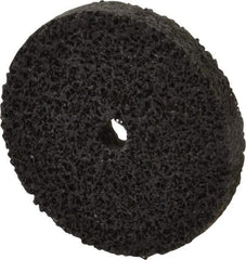 Brite Star - 2" Diam, 1/4" Face Width, 1/4" Center Hole, Fine Grade, Silicon Carbide Deburring Wheel - Unitized, Soft Density 2 Grade, 16,100 RPM - Benchmark Tooling