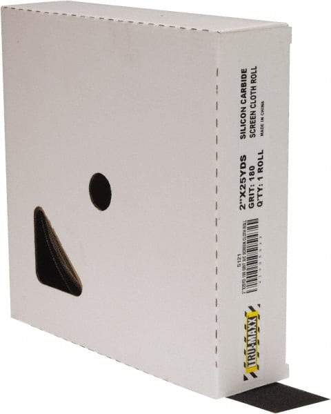 Tru-Maxx - 2" x 25 Yd 180 Grit Silicon Carbide Screen Roll - Fine Grade - Benchmark Tooling