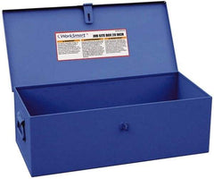 Value Collection - 28-5/16" Wide x 12-3/8" Deep x 11-1/8" High Job Site Welder's Box - Steel, Blue - Benchmark Tooling