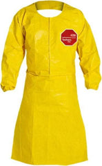 Dupont - Disposable & Chemical Resistant Aprons - 28X44 YLW 2XL 25/CS TYCHEM 2000 SLEEVED APRON - Benchmark Tooling