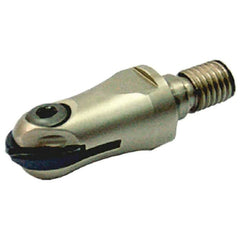 Iscar - 20mm Cut Diam, 59mm OAL, Indexable Ball Nose End Mill - 37mm Head Length, M12 Modular Connection, HCM-M Toolholder, HBF-QF, HBR-QF, HCD-QF, HCR Insert - Benchmark Tooling