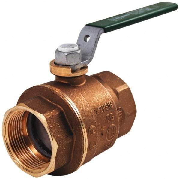 Legend Valve - 3/4" Pipe, Full Port, Brass Full Port Ball Valve - Bi-Directional, Sweat Ends, Quarter Turn Handle, 600 WOG, 150 WSP - Benchmark Tooling