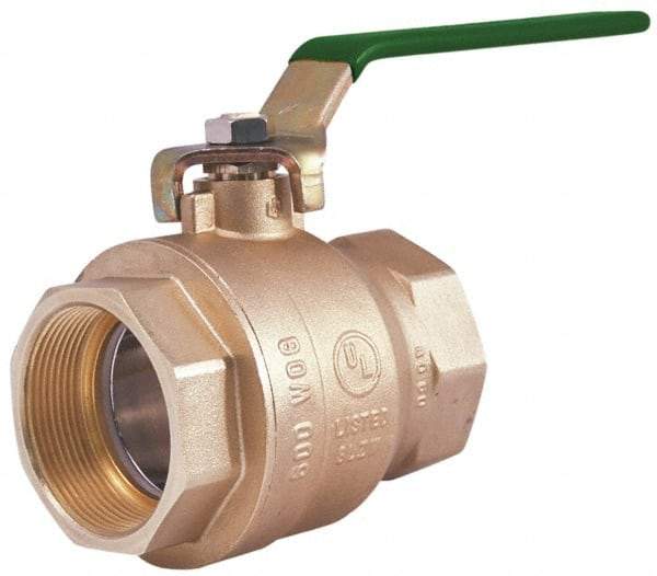 Legend Valve - 3/4" Pipe, Full Port, Brass Full Port Ball Valve - Bi-Directional, FNPT x FNPT Ends, Quarter Turn Handle, 600 WOG, 150 WSP - Benchmark Tooling