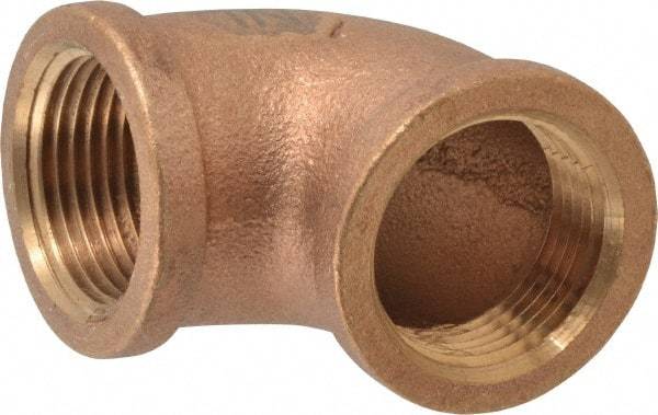 Legend Valve - Class 125, 1" Internal Pipe, Bronze 90° Elbow - FNPT x MNPT - Benchmark Tooling