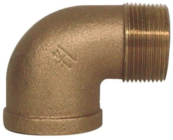 Legend Valve - Class 125, 3/4" Internal Pipe, Bronze 90° Street Elbow - FNPT x MNPT - Benchmark Tooling